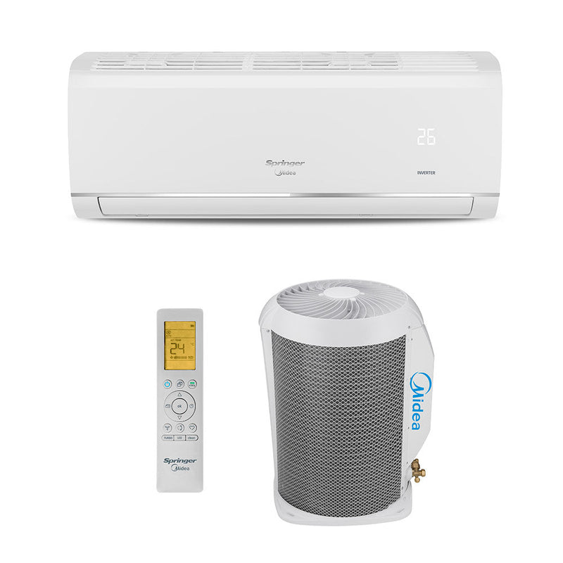 Ar Condicionado Split Hw Inverter Airvolution Connect R-32 Springer Midea 22000 Btus Frio 220V Monofásico 42AFVCI22S5